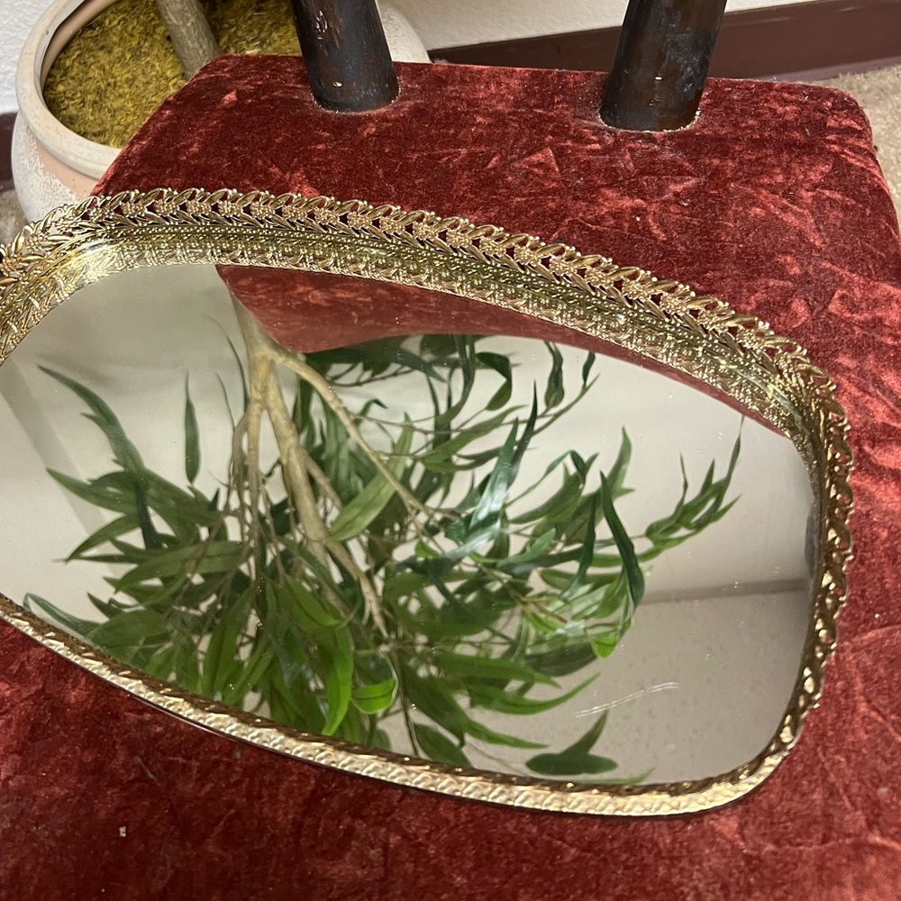 Vintage | Decorative Mirrored Vanity Tray - Picture 4 of 4